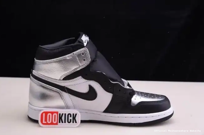Official Maikesneakers 1 OG TOE JORDAN AIR SILVER WMNS HIGH CD0461-001 0407